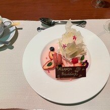 水戸プラザホテルの画像｜同じく試食会でのデザート。
今までに無い新食感の食べ物でとても美味しかった！