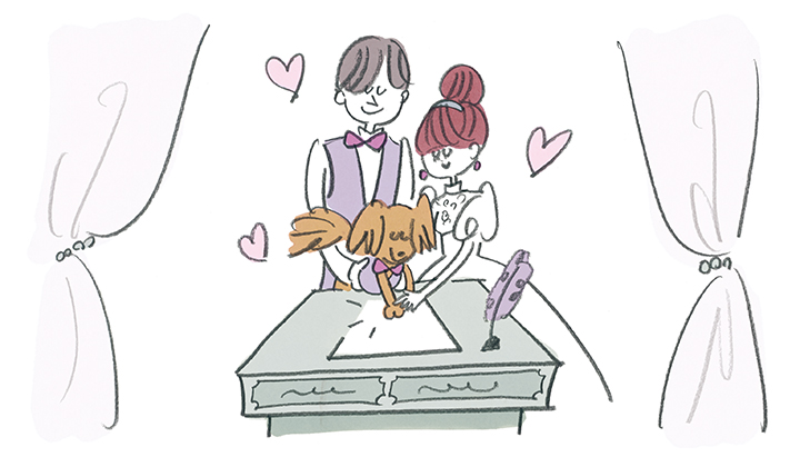 人前式のイメージイラスト