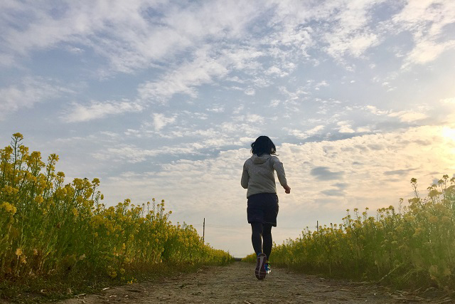 運動をする