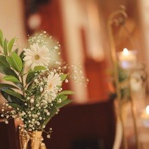 藻岩シャローム教会の画像｜会場装花