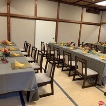 つきじ治作の画像｜60名収容可能な会場の新郎新婦目線