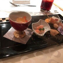 ＫＫＲホテル博多の画像｜試食会での料理の一部です。
料理を食べるのに夢中で、一枚しか撮っていませんでした。