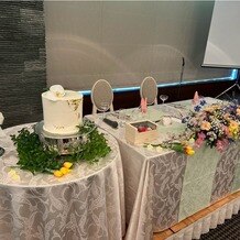 ＫＫＲホテル大阪の写真｜イミテーションケーキで、追加料金で少し飾り付けをしてもらいました。