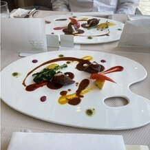 ＫＫＲホテル熊本の画像｜ステーキも美味しかったです。パレットのお皿がオシャレでした。