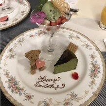 新横浜グレイスホテル／ロゼアン シャルムの画像｜試食のデザート
可愛いクマちゃん