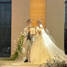 アクアリュクスの写真｜結婚証明書も自分たちで作りました