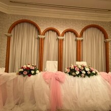 ホテルモントレエーデルホフ札幌の画像｜希望通り可愛く装飾してもらった高砂席