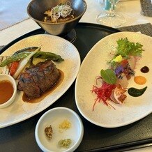 ホテルモントレ ラ・スール大阪の写真｜前菜、お肉料理、穴子のお茶漬け