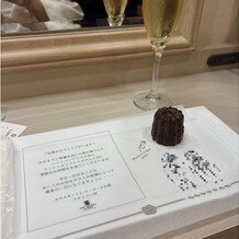 ホテルモントレ ラ・スール大阪の写真｜挙式前にサービスありました