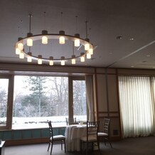 森のスパリゾート　北海道ホテルの写真｜試食した会場も電気がオシャレ