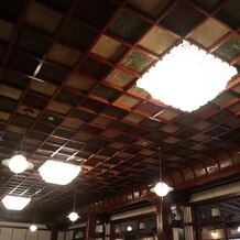 万平ホテルの写真｜レストランの天井