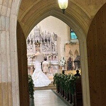 那須高原ミッシェルガーデンコート／那須高原セント・ミッシェル教会の画像｜式最中