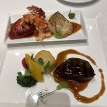 スイート ヴィラ シーンズの画像｜メインの肉、魚料理は試食ではワンプレートでしたがボリュームは十分あります。