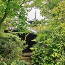 京都東山　艸堂（キョウトヒガシヤマ　ソウドウ）の写真｜会場のお庭から見える景色