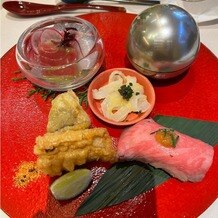 ＷＩＴＨ ＴＨＥ ＳＴＹＬＥ　（ウィズ ザ スタイル）の写真｜2万円台のコース料理を選びました。アミューズもあり、ゲストの方に満足して頂けるメニューでした。