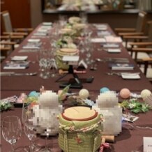 L'Ａｌｌｉａｎｃｅ（ラリアンス）の写真｜披露宴会場テーブル晩餐スタイル(新郎新婦側より)
