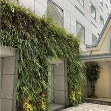 JR KYUSHU　STATION HOTEL KOKURA（JR九州ステーションホテル小倉）の画像｜チャペル前
緑は造花でした