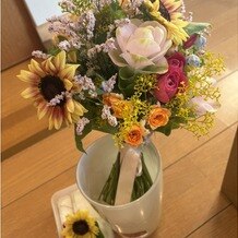 アマンダンテラス（ＡＭＡＮＤＡＮ　ＴＥＲＲＡＣＥ）の写真｜カラードレス時のブーケ