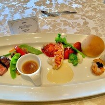 けやき坂　彩桜邸　シーズンズテラスの写真｜試食、海老の味付けが良かったです