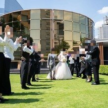 ホテル雅叙園東京の画像｜挙式会場の外のガーデン