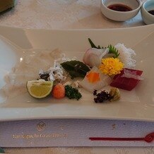 山口グランドホテルの写真｜コースの魚料理です。