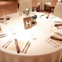 フィオレンティーナの写真｜披露宴会場サイドに置く丸テーブルのテーブルコーディネート。一例です。
