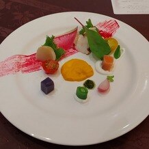 プレミアホテル 中島公園 札幌の写真｜前菜です
ホタテ等も入っており、野菜もとても美味しくいただきました