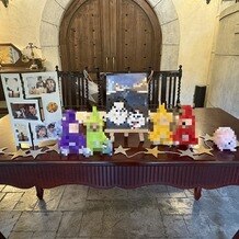 森の邸宅　彩音の写真｜受付に好きなものを飾ってもらいました。