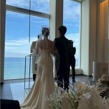 オテルグレージュ（HOTEL GREGES）の写真｜青い空と海が広がり、とても綺麗な会場です。