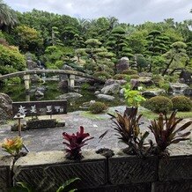 奄美の里サウスヴィラガーデンの写真｜和風庭園の橋