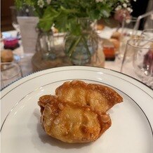 ルーデンス立川ウエディングガーデンの画像｜餃子が出てきてビックリでした。