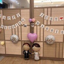 SARAの写真｜披露宴会場前