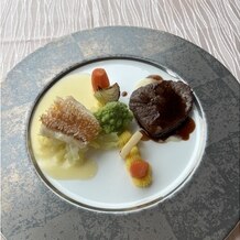 グランドプリンスホテル広島の写真｜メイン料理のお魚とお肉