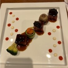 東京マリオットホテルの写真｜実際のコース料理がたべられました