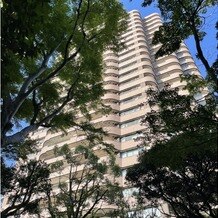 東京マリオットホテルの写真｜庭園から見たマリオットホテル