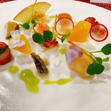 ララシャンス　博多の森の画像｜前菜は素材の味を感じました。
フルーツが甘くておいしかったです。