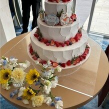 神戸メリケンパークオリエンタルホテルの画像｜ケーキは追加料金でお気に入りのものを選びました。アイシングクッキーは持ち込みです。