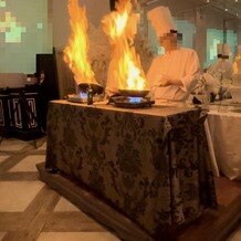 セントグレース大聖堂の写真｜シェフが目の前でお肉を焼いてくれました！