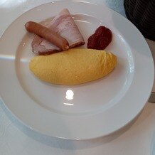 旧軽井沢礼拝堂 旧軽井沢ホテル音羽ノ森の写真｜朝食のオムレツ。とても美味しい。