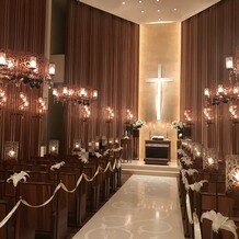 覚王山ル・アンジェ教会の画像｜暖色の明かりがとても綺麗です