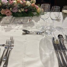 赤坂ル・アンジェ教会／ラ・ロシェル福岡の画像｜テーブルセッティング