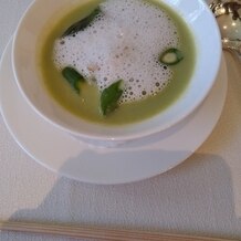 迎賓館の画像｜野菜の甘みが引き立つスープでした。