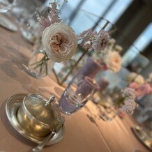  The Okura Tokyo(オークラ東京）の画像｜光が入るのでキャンドルがキラキラしていて綺麗でした。