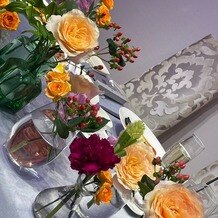 マナーハウス島津重富荘の画像｜高砂の花は、花瓶に入れてもらいました。