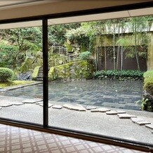 ハイアット リージェンシー 京都の写真｜披露宴会場からは素敵なお庭が見えました。