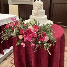 帝国ホテル 東京の画像｜ケーキ代のところにも生花を設置するようです。設置されてるのはプランより高い金額のものです。