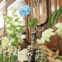 グランラセーレ　レガロの写真｜ウイスキーの空き瓶を花瓶にして頂きました