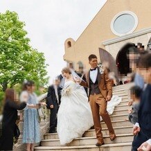 グランラセーレ　レガロの写真｜チャペル外の大階段