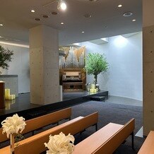 ホテルグランヴィア京都の写真｜石のチャペル
パイプオルガン、当日はここに楽器も入るようです