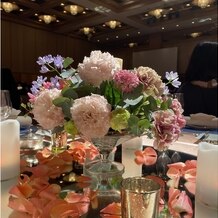 ホテルオークラ福岡の画像｜席に飾ってあったお花です。